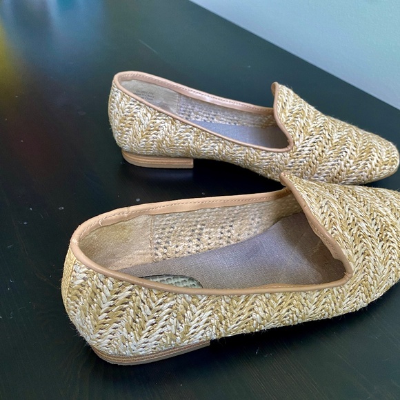 COM + SENS Gloriette Raffia Loafer Shoes - Size 8 - Natural Weave - Picture 5 of 8